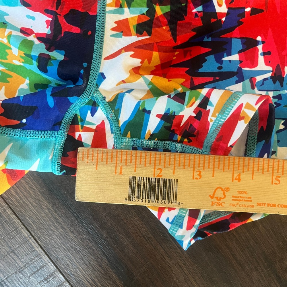 Born Primitive Womens Medium Abstract Geometric Athletic Booty Shorts - Picture 5 of 6
